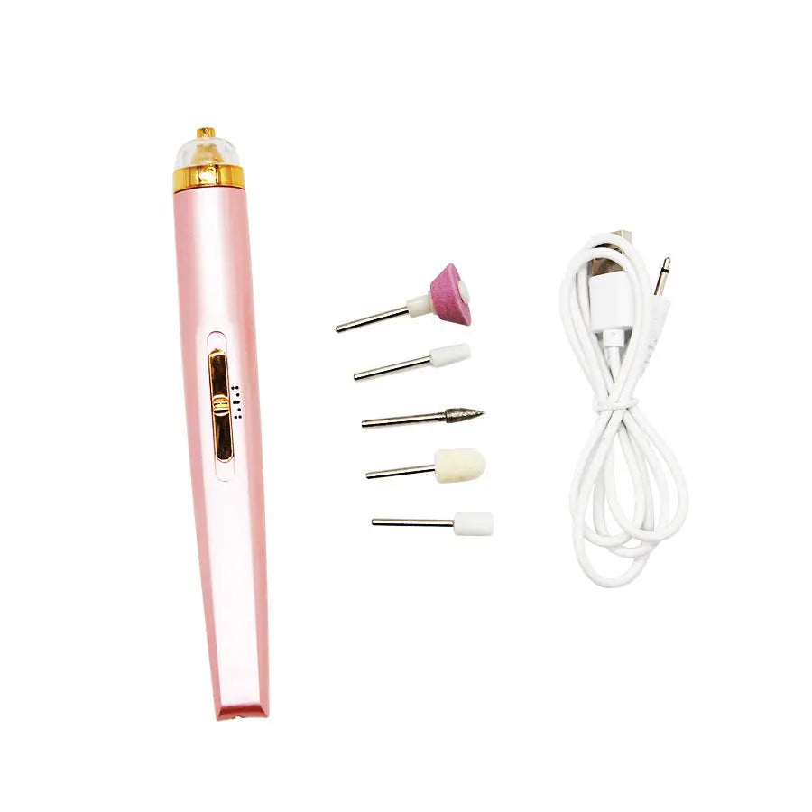 5 in1 Manicure Machine Set Electric Nail Drill Polisher Cordless USB Rechargeable StoreToBuyNow