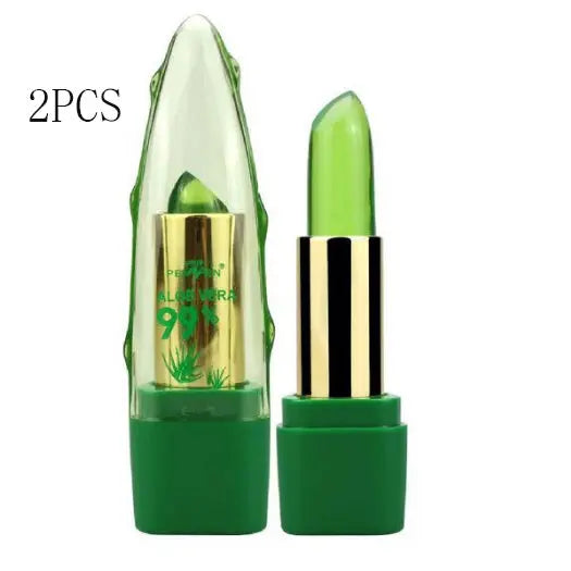 Aloe Vera Gel Color Changing Lipstick Gloss Moisturizer Anti-drying Desalination Fine-grain Lip Blam Care StoreToBuyNow