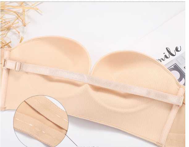 Anti-Glare One-Piece Bra Gathered Up Strapless StoreToBuyNow