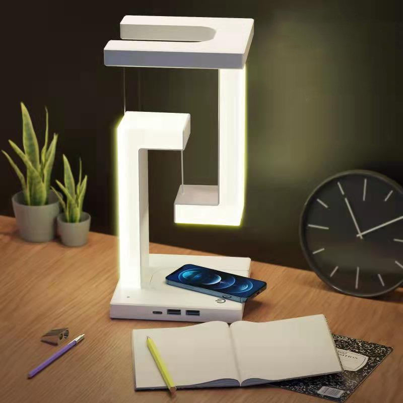 Creative Smartphone Wireless Charging Suspension Table Lamp Balance Lamp Floating For Home Bedroom StoreToBuyNow