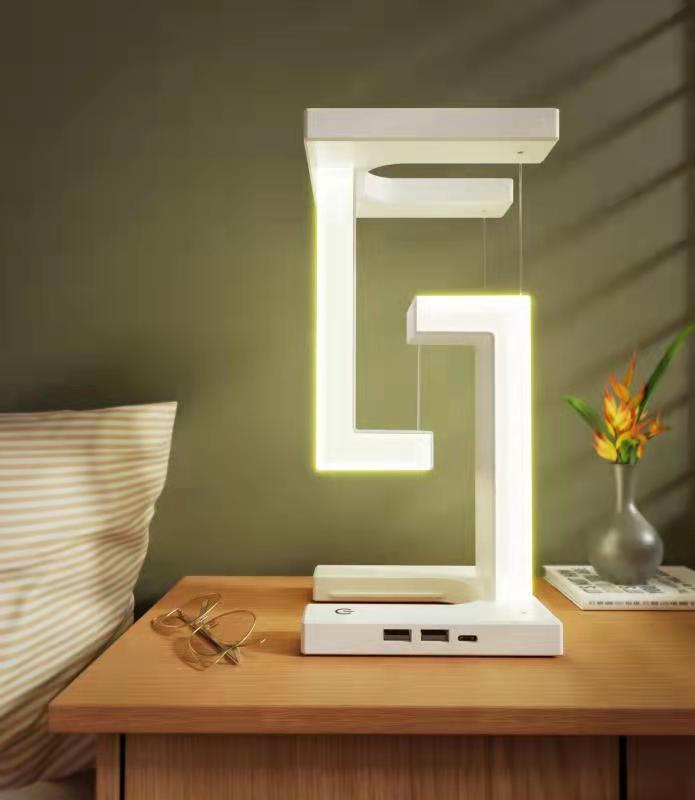 Creative Smartphone Wireless Charging Suspension Table Lamp Balance Lamp Floating For Home Bedroom StoreToBuyNow