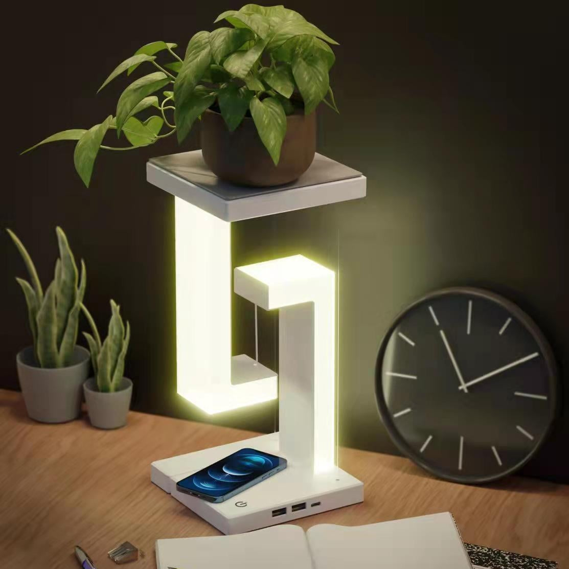 Creative Smartphone Wireless Charging Suspension Table Lamp Balance Lamp Floating For Home Bedroom StoreToBuyNow