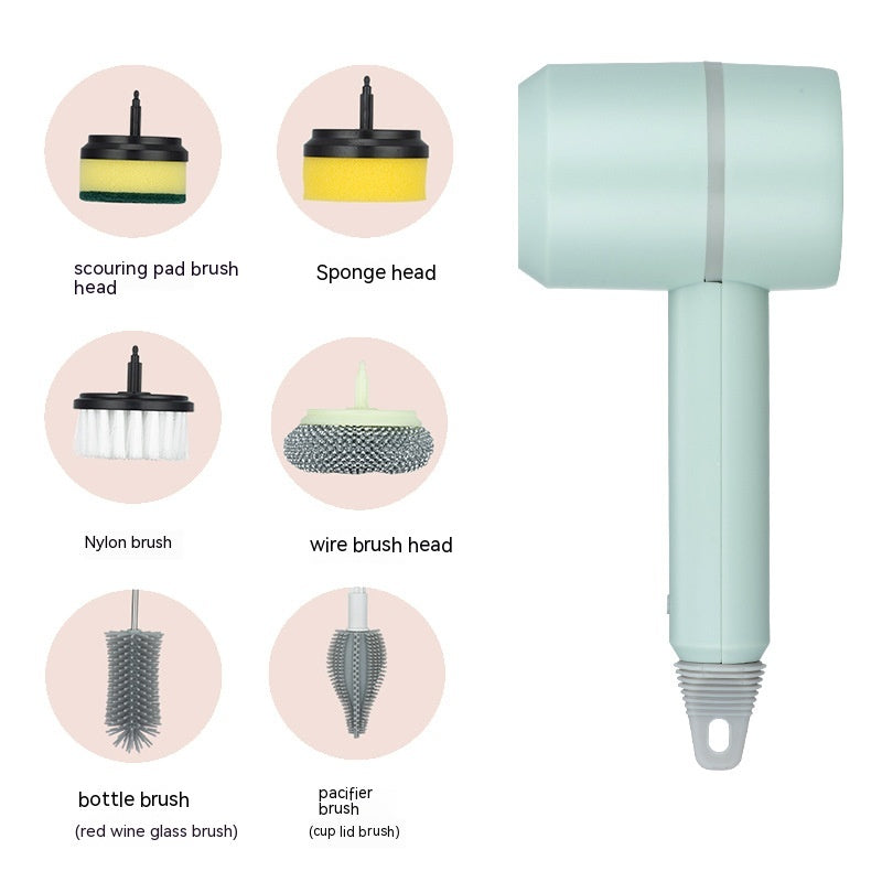 Electric Cleaning Brush Dishwashing Brush Automatic Wireless USB Rechargeable Professional Kitchen Bathtub Tile Cleaning Brushes StoreToBuyNow