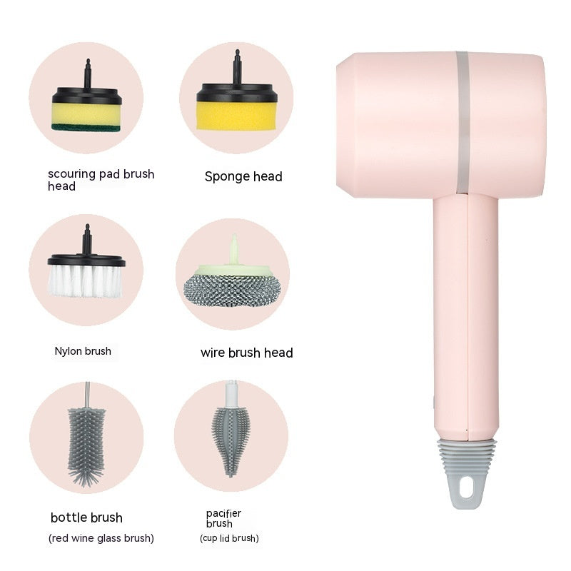 Electric Cleaning Brush Dishwashing Brush Automatic Wireless USB Rechargeable Professional Kitchen Bathtub Tile Cleaning Brushes StoreToBuyNow