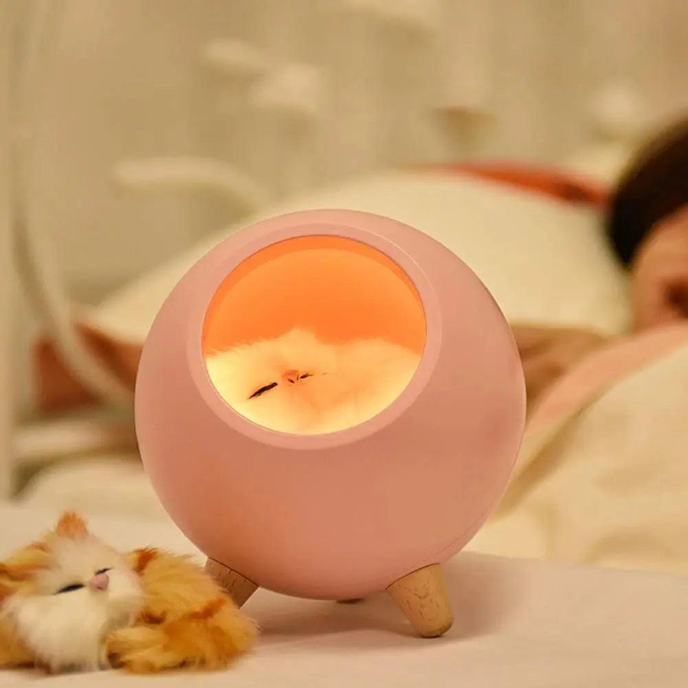 Enchanting Glow: The Adorable Kitten Inside Lamp StoreToBuyNow