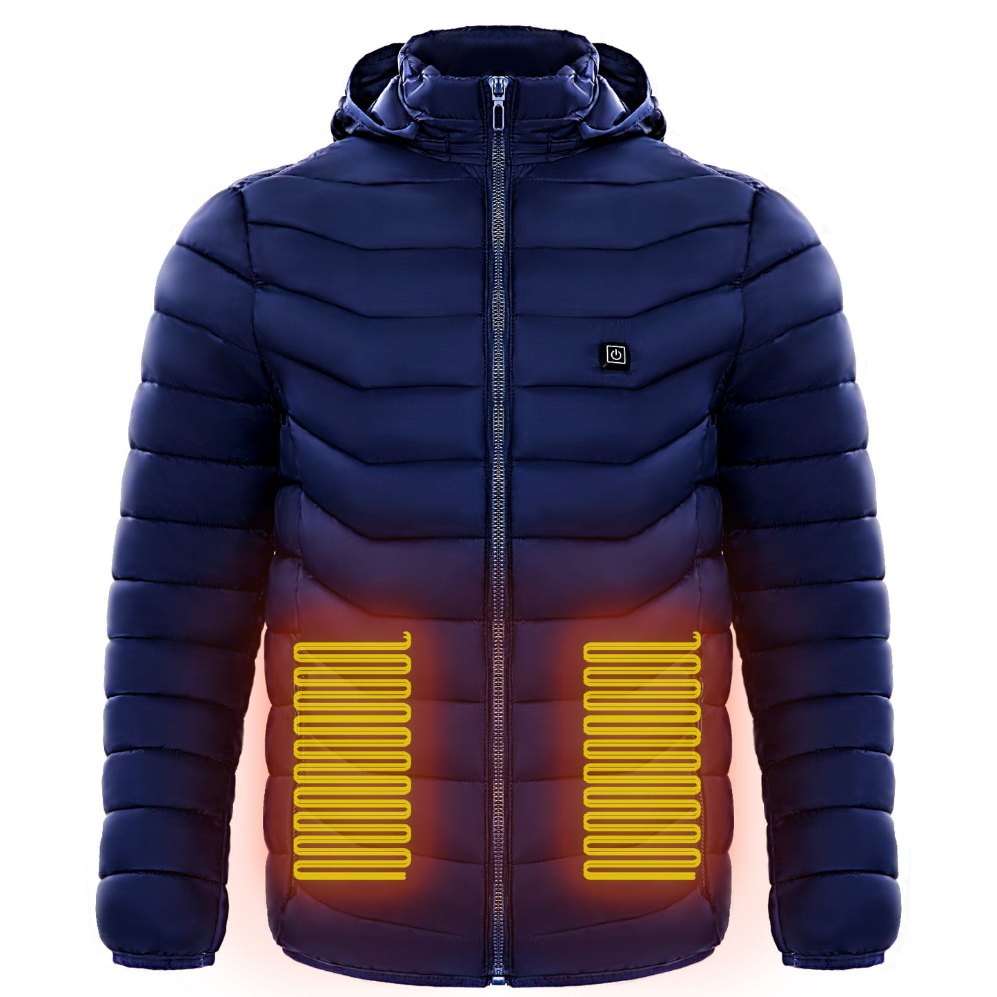 Men Heated Puffer Jacket Electric Heating Coat Insulated Hood Windbreaker 9Heat Zones StoreToBuyNow