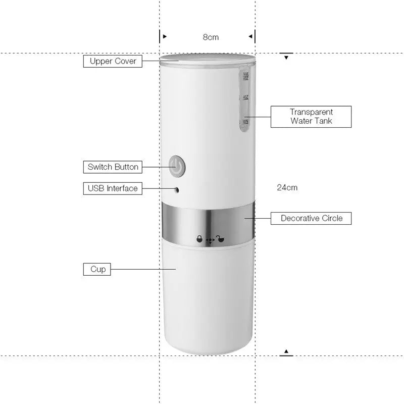 Mini Coffee Machine 200ml StoreToBuyNow