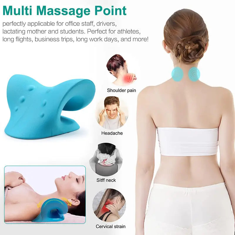 Neck Massager Relax Pillow Gravity Acupressure For Pain Relief Cervical Spine Alignment Massager StoreToBuyNow