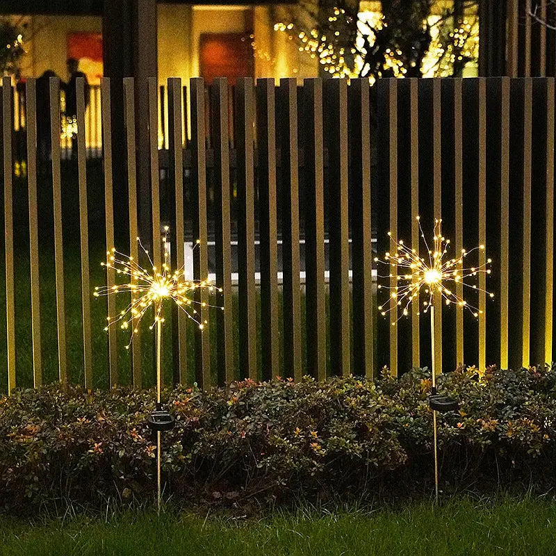 New Ground Plug Solar Fireworks Light LED Light String StoreToBuyNow