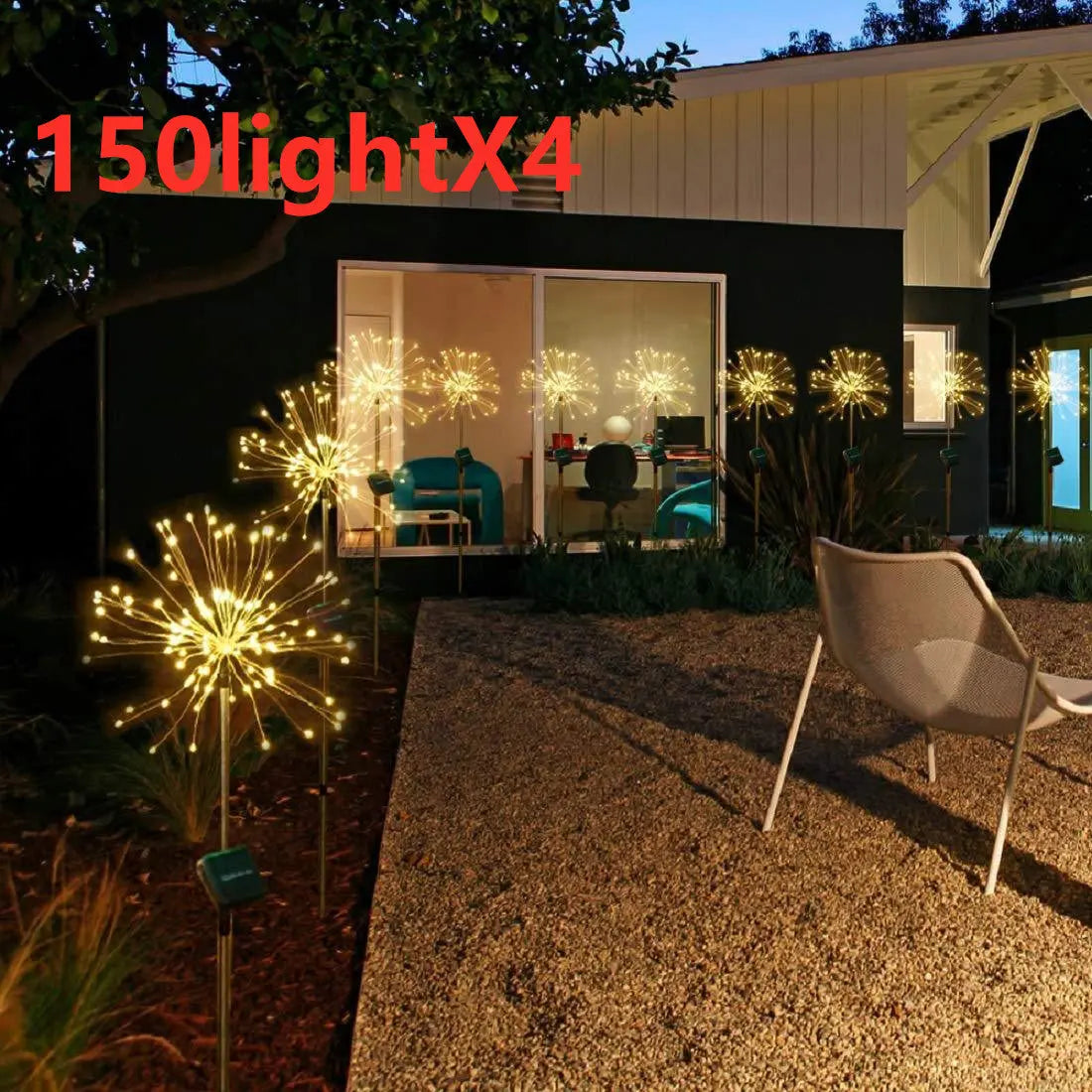 New Ground Plug Solar Fireworks Light LED Light String StoreToBuyNow