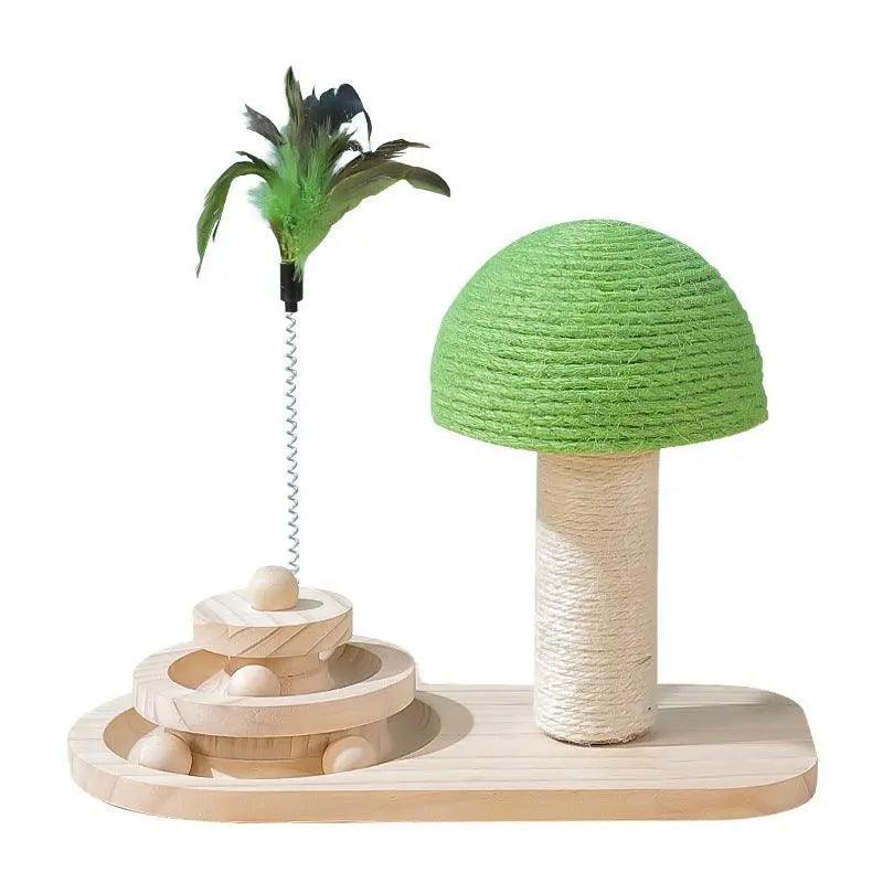 Pet Cat Tree Toys Cat Scratch Post Pet Furniture Scratching Post Cats Claw Scratcher Double Sisal Balls Cat Accessories StoreToBuyNow