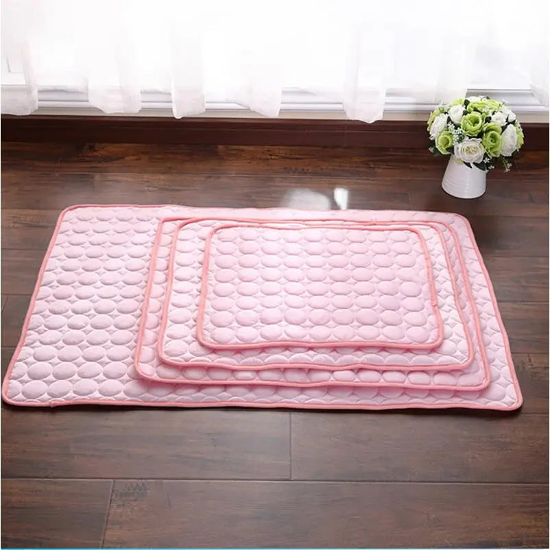 Pet Dog Cat Ice Silk Cold Nest Pad For Cooling In Summer StoreToBuyNow