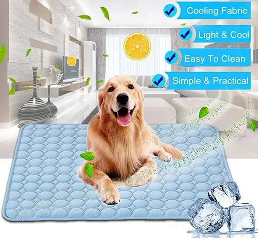 Pet Dog Cat Ice Silk Cold Nest Pad For Cooling In Summer StoreToBuyNow