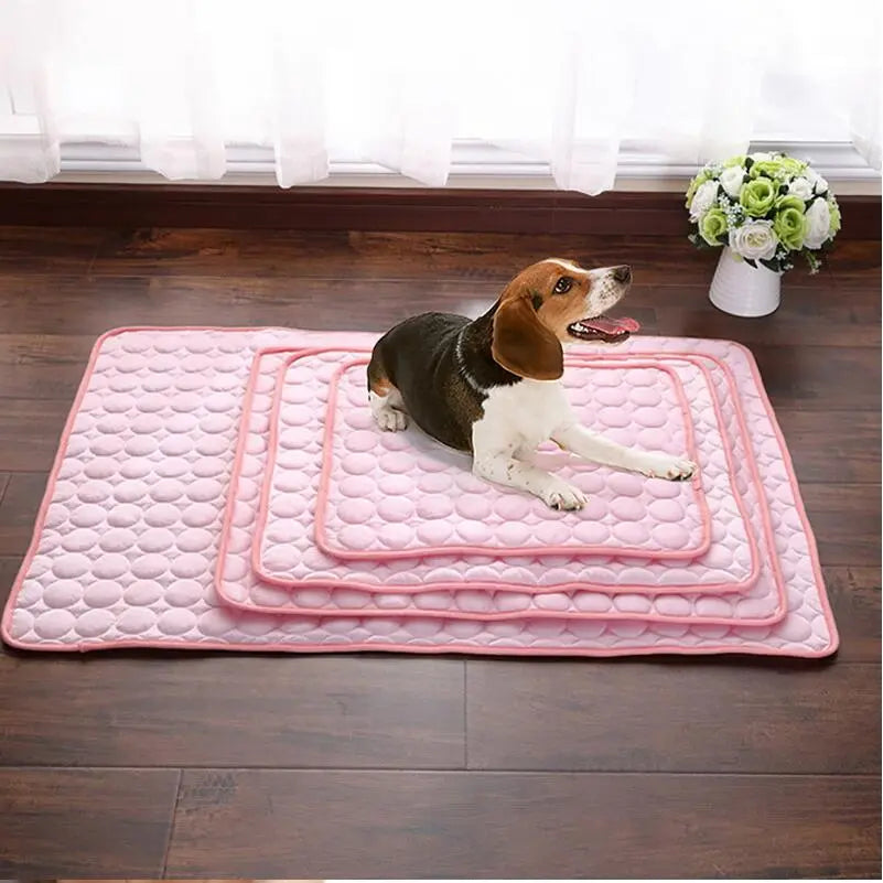 Pet Dog Cat Ice Silk Cold Nest Pad For Cooling In Summer StoreToBuyNow