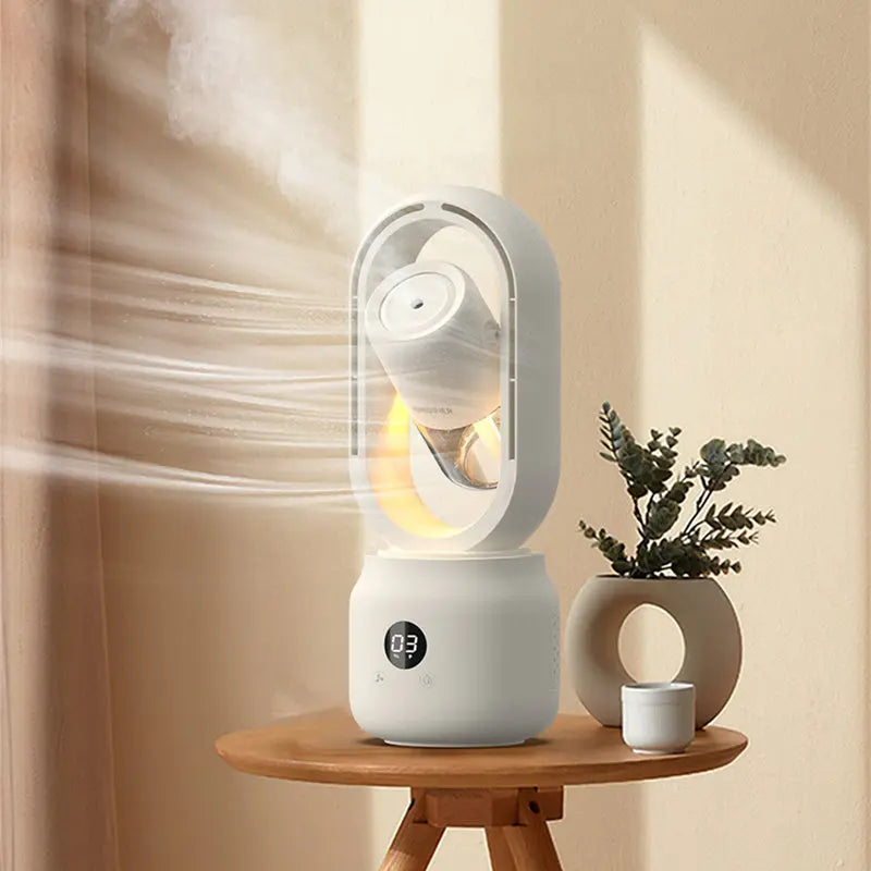 Summer Water Cooled Spray Mist Electric Fan USB Rechargeable StoreToBuyNow