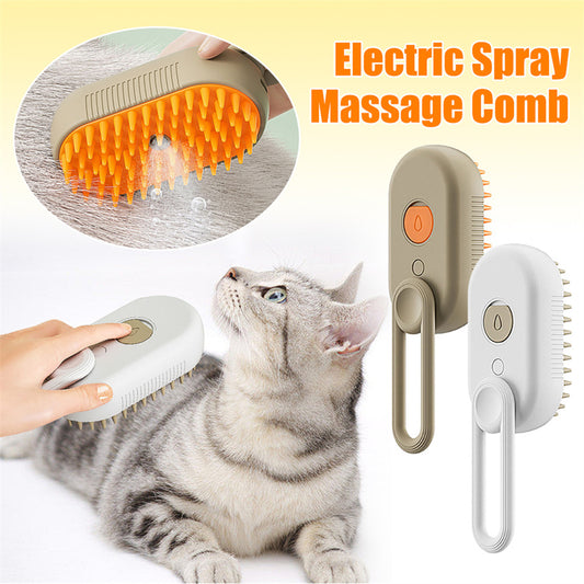 Transform Pet Grooming with the Cat Steam Brush: 3-in-1 Electric Spray, Massage, and Hair Removal – Your Furry Friend Deserves the Best! 🐾✨ StoreToBuyNow