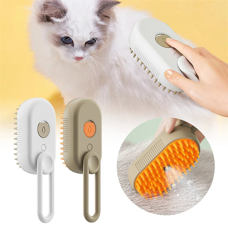 Transform Pet Grooming with the Cat Steam Brush: 3-in-1 Electric Spray, Massage, and Hair Removal – Your Furry Friend Deserves the Best! 🐾✨ StoreToBuyNow