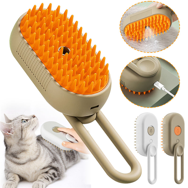 Transform Pet Grooming with the Cat Steam Brush: 3-in-1 Electric Spray, Massage, and Hair Removal – Your Furry Friend Deserves the Best! 🐾✨ StoreToBuyNow