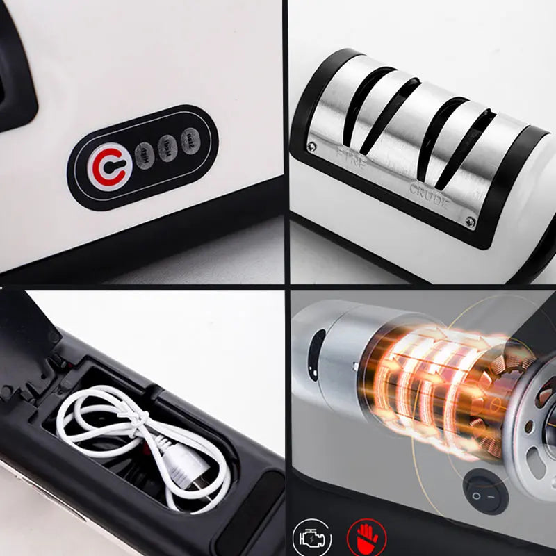 USB Rechargeable Electric Knife Sharpener Automatic StoreToBuyNow