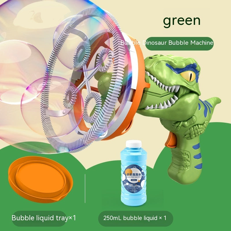 Fan Dinosaur Bubble Machine Bubble Blowing Toy Children's Handheld Bubble Machine New Cartoon Blowing Bubble Gun Toy Gift