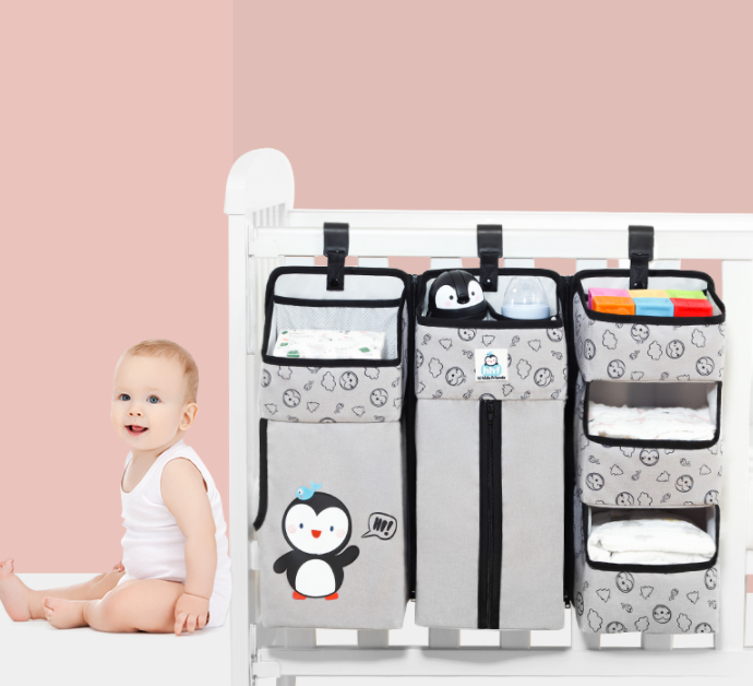 Baby Crib Hanging Bag Bed Storage Bag Multifunctional StoreToBuyNow