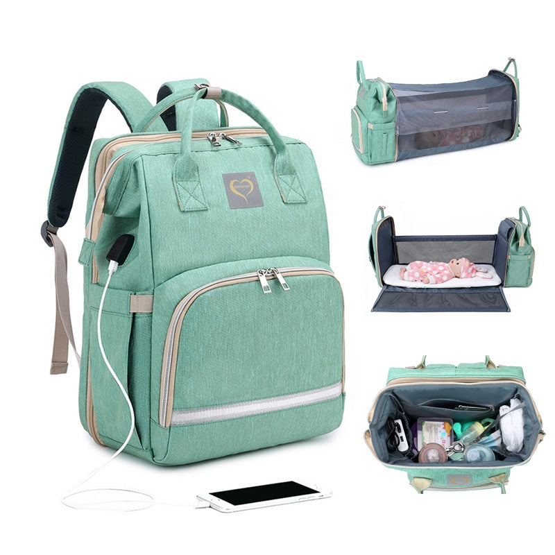 Diaper Bags with Crib Maternity Backpack with Changing StoreToBuyNow