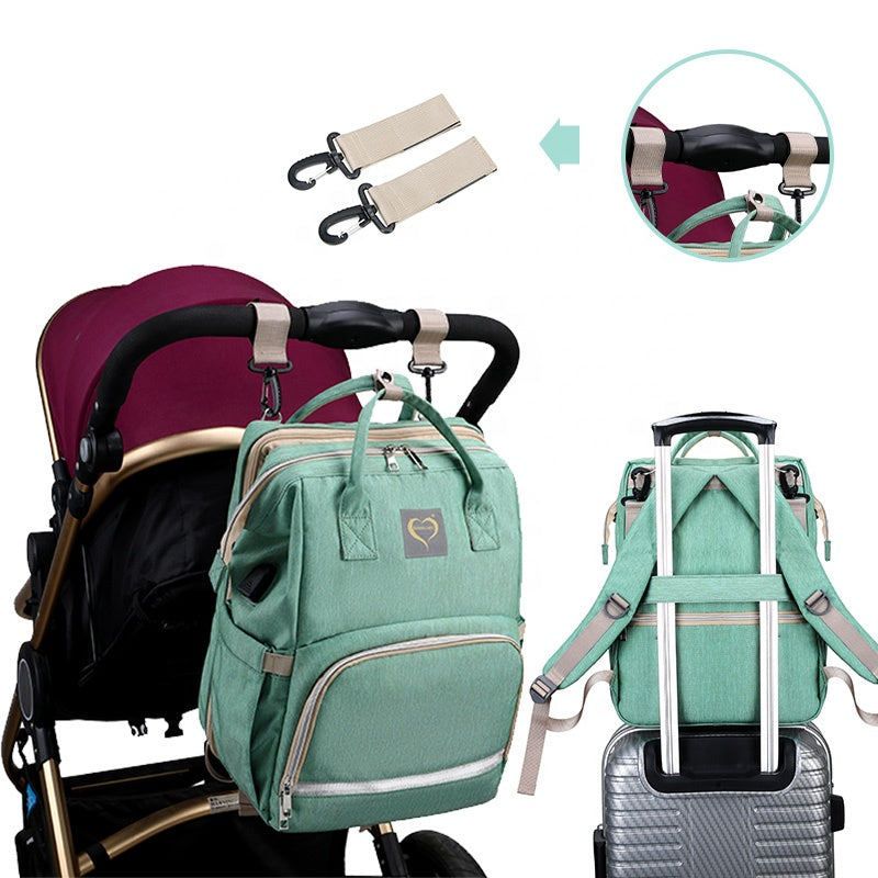 Diaper Bags with Crib Maternity Backpack with Changing StoreToBuyNow