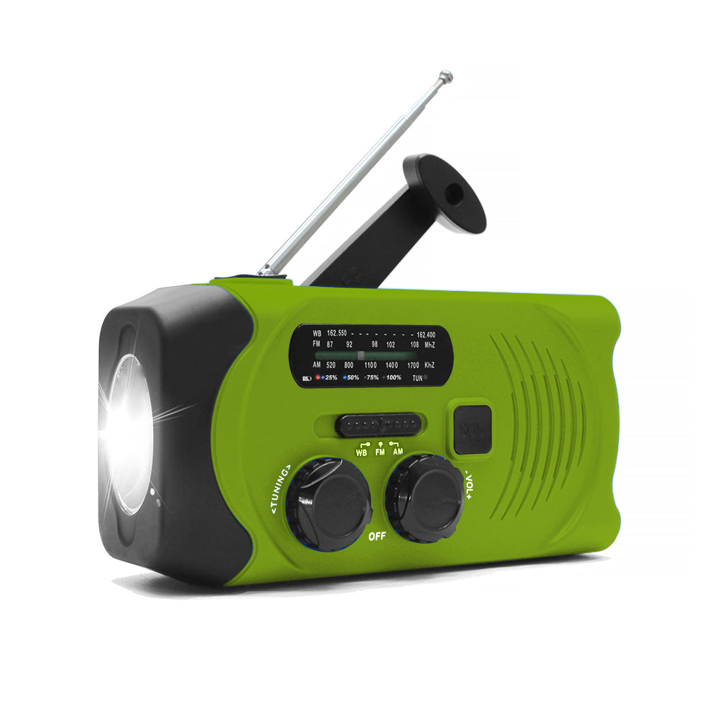 Emergency 4 band noaa hand crank radio solar radio with torch power solar StoreToBuyNow