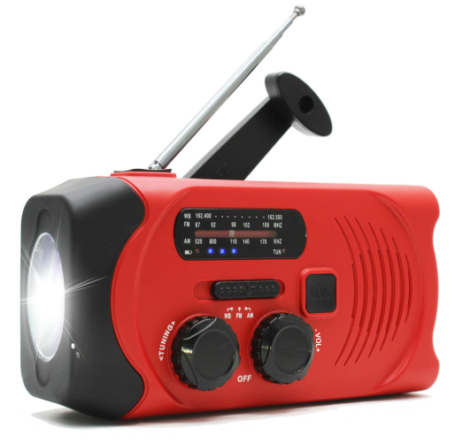 Emergency 4 band noaa hand crank radio solar radio with torch power solar StoreToBuyNow