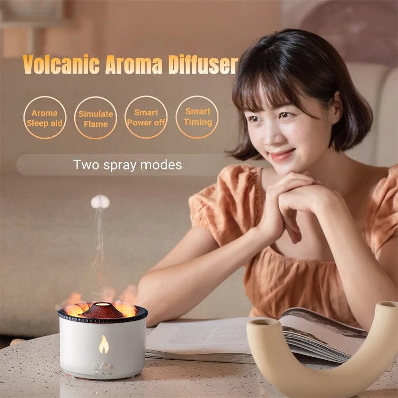 New Creative Volcano Electric Aroma Essential Oil Diffuser StoreToBuyNow